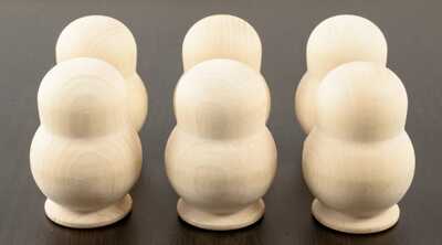 Матрешки большие. (Для росписи, игр, счета, 6 штук), арт. РДИ609, производитель АНДАНТЕ, ISBN 466-5-27282-425-7№ 1