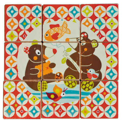 Ebulobo Кубики &quot;Мишка&quot;, арт. 03EB0010, производитель АльДенте, ISBN 376-0-17287-073-9№ 3