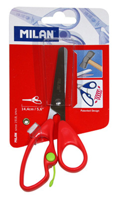 Ножницы детские BWM10019 145мм закруглённ., автом. открыв., блист. Milan (12/240), производитель СервисТорг, ISBN 841-1-57402-650-1, № 1