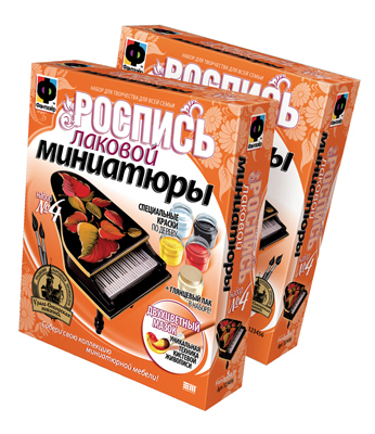 Лаковая миниатюра 4 Рояль с листьями (708004), производитель Фантазёр, ISBN 465-0-05790-047-9, № 1