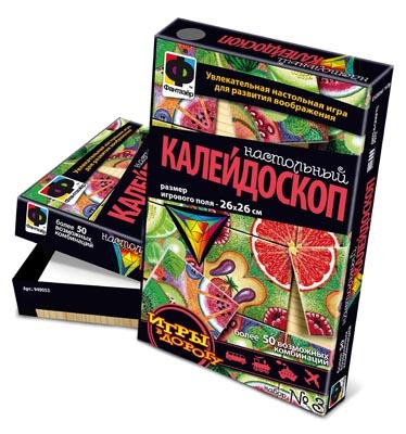 Фантазер Игра Настольный калейдоскоп 16 карточек Набор 3 (949053), производитель Фантазёр, ISBN 465-0-05790-224-4, № 1