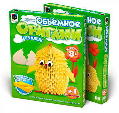 Фантазер Объемное оригами Цыпленок (956001), производитель Фантазёр, ISBN 465-0-05790-275-6№ 1