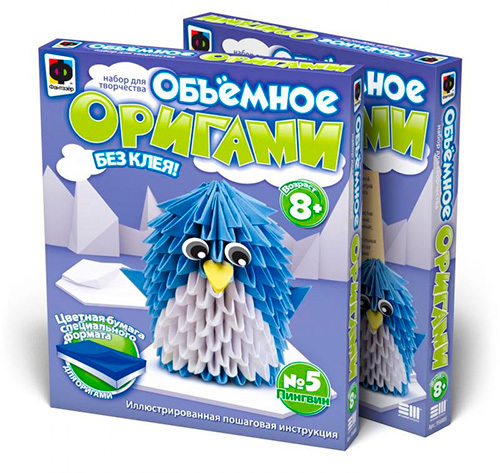 Фантазер Объемное оригами Пингвин (956005), производитель Фантазёр, ISBN 465-0-05790-279-4, № 1