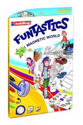 Edding Набор FUNTASTICS Магнитный мир. Автогонки, арт. E-51.159, производитель FILA S.p.A. (Фила), ISBN 400-4-76493-245-0№ 1