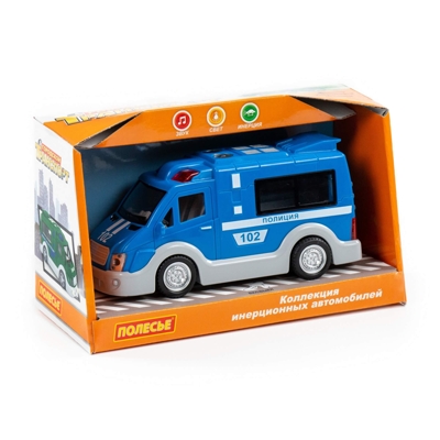 Полиция, автомобиль инерционный (со светом и звуком), арт. 79664, производитель Полесье, ISBN 481-0-34407-966-4№ 1