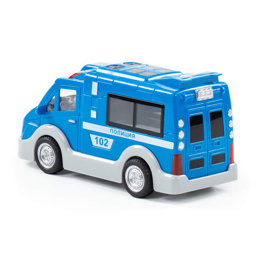 Полиция, автомобиль инерционный (со светом и звуком), арт. 79664, производитель Полесье, ISBN 481-0-34407-966-4, № 3