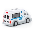 Полиция, автомобиль инерционный (со светом и звуком), арт. 79664, производитель Полесье, ISBN 481-0-34407-966-4, № 10