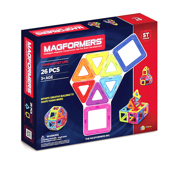 Магнитный конструктор Magformers-26, арт. 63087, производитель Magformers (Магформерс), ISBN 880-9-13436-110-8, № 1