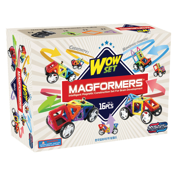 Магнитный конструктор Magformers Wow set, арт. 707004, производитель Magformers (Магформерс), ISBN 880-9-13436-637-0, № 2
