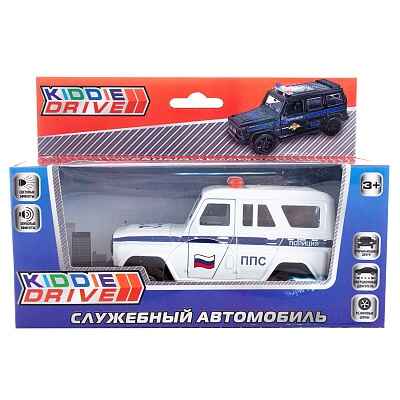 Автомобиль KiddieDrive, белый, инерционный механизм, свет/звук, арт. 1901009_1, производитель KiddieDrive, ISBN 460-7-80753-590-0№ 1