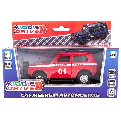 Автомобиль KiddieDrive, красный, инерционный механизм, свет/звук, арт. 1901009_4, производитель KiddieDrive, ISBN 460-7-80753-593-1, № 1