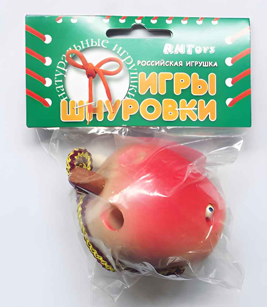Яблоко-шнуровка, производитель RNToys (РНТойс), ISBN 260-0-00005-059-3, № 1