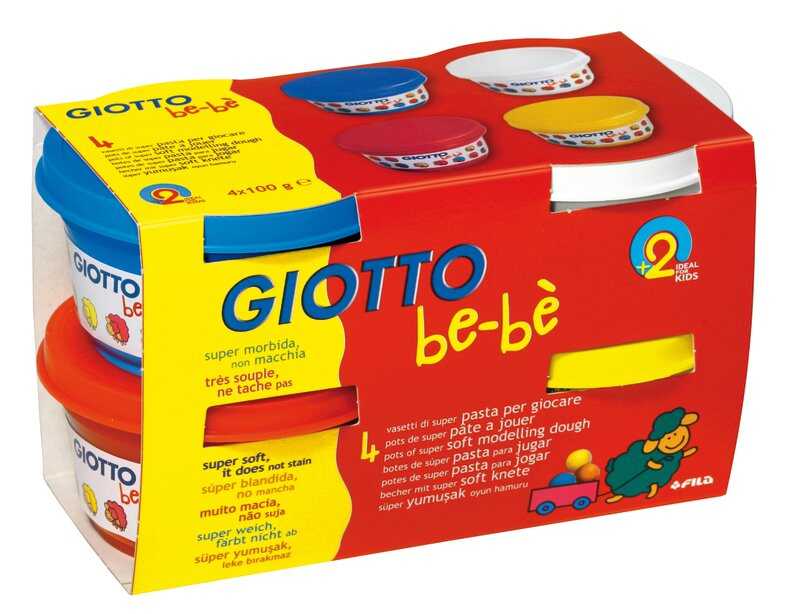 Giotto Мягкая масса для моделирования 4 шт по 100 гр, арт. 464901, производитель FILA S.p.A. (Фила), ISBN 800-0-82546-491-1, № 1
