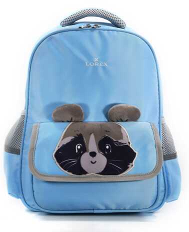Рюкзак LOREX ERGONOMIC M4 CUTE RACOON, для девочек, арт. LXBPM4-CR, производитель ФАРМ, ISBN 460-2-72313-632-3№ 1
