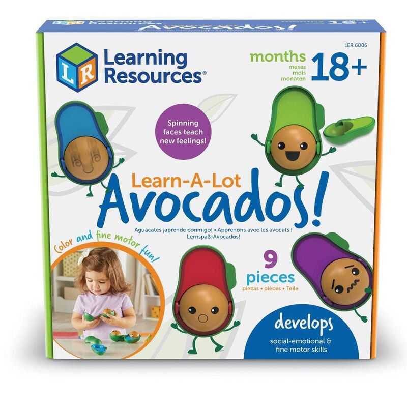 LER6806 Развивающая игрушка &quot;Эмоции с авокадо&quot;  (9 элементов), производитель Learning Resources, ISBN 76-5-02306-806-1, № 3