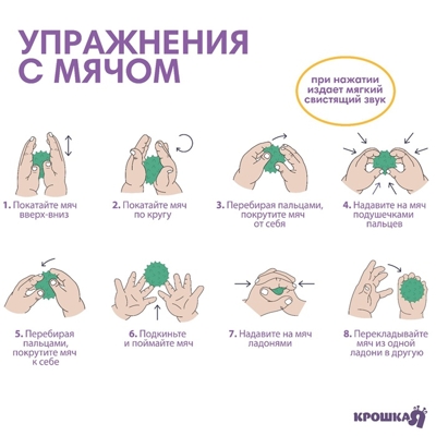 Набор развивающих тактильных мячиков В мешочке, с пищалкой, 6 шт., арт. 6991057, производитель Sima-land (Сима-Ленд), ISBN 290-0-06991-057-0№ 3