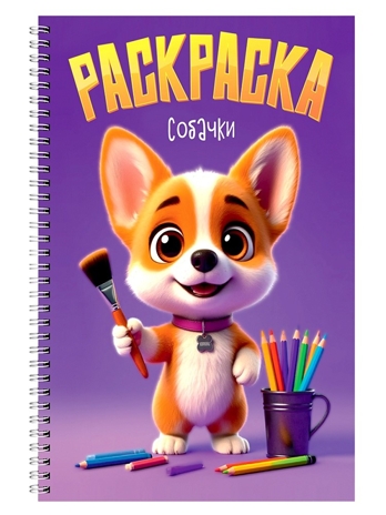 Раскраска на гребне. Собачки, производитель Проф-Пресс , ISBN 978-5-37835-692-8№ 1