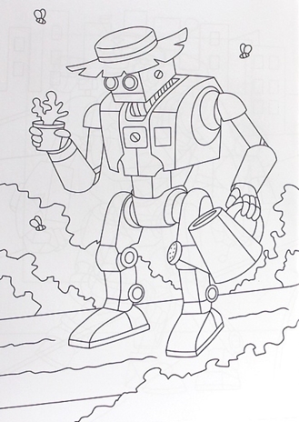 Раскраска с роботом. Мир роботов., производитель Проф-Пресс , ISBN 978-5-37835-145-9№ 3
