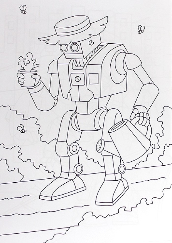 Раскраска с роботом. Мир роботов., производитель Проф-Пресс , ISBN 978-5-37835-145-9, № 3