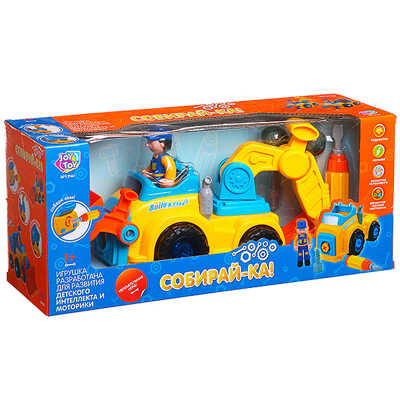 Игр. Конструктор машина с отвёрткой Joy Toy Собирай-ка, ВОХ 41х13х18см, арт.9161., производитель Play Smart (Плэй Смарт), ISBN 460-2-01030-800-6№ 1