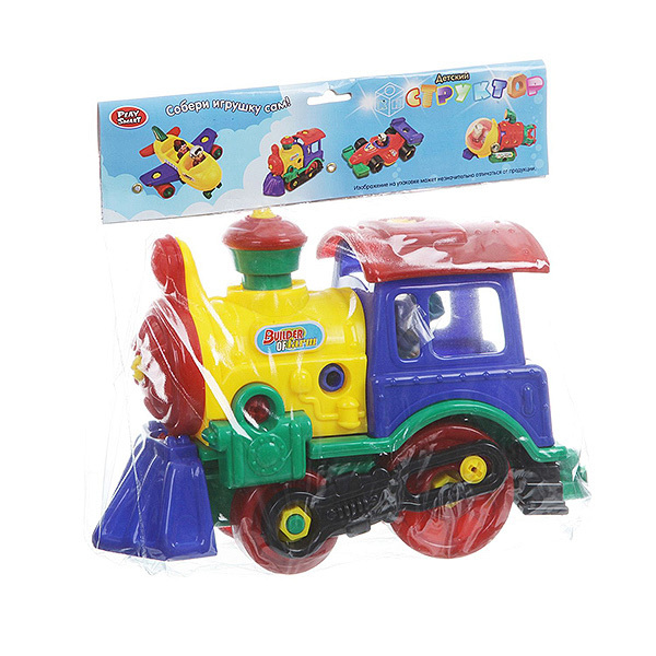 Паровоз - конструктор с отвёрткой,арт.1231, производитель Play Smart (Плэй Смарт), ISBN 460-2-01020-302-8, № 1