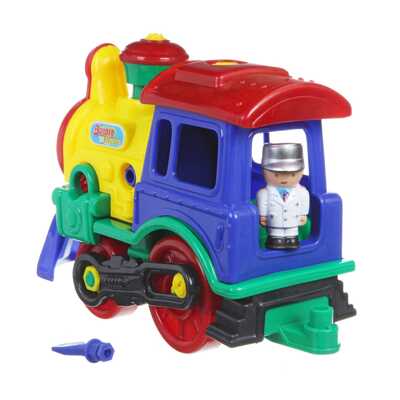 Паровоз - конструктор с отвёрткой,арт.1231, производитель Play Smart (Плэй Смарт), ISBN 460-2-01020-302-8№ 3