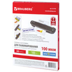 Пленки-заготовки для ламинирования Антистатик, А4, 100 шт., 100 мкм, арт. 531793, производитель Brauberg, ISBN 460-6-22417-261-3, № 1