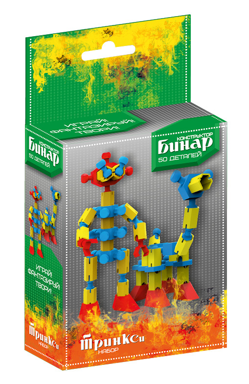 Конструктор &quot;Бинар. Тринкси&quot; (50 деталей), арт. 11076, производитель БИПЛАНТ, ISBN 460-6-95789-669-5, № 1