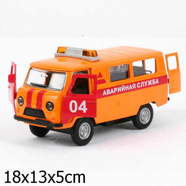 Технопарк УАЗ Аварийная служба металлическая, инерционная, арт. CT-1232WB-A, производитель Симбат, ISBN 469-0-38301-167-8, № 1