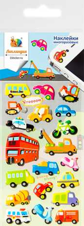 Наклейка декоративная зефирная 4 Транспорт 2 70*160, производитель Липляндия, ISBN 462-7-09101-501-8№ 1