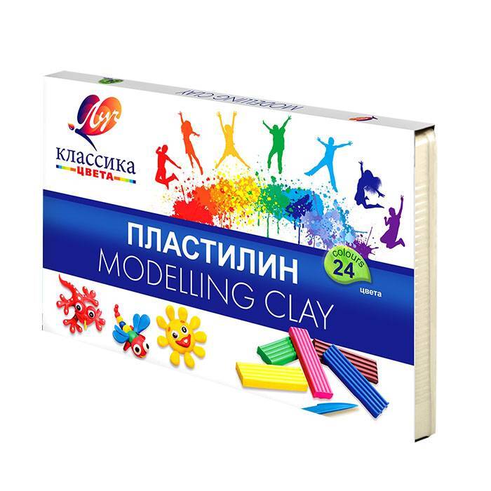 Пластилин Луч Классика 24 цв., арт. 28С1642-08, производитель Луч, ISBN 460-1-18501-389-0, № 1