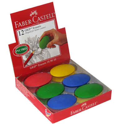 Ластик универсальный FC589020 &lt;71&gt; GRIP овальный Faber-Castell (12/720), производитель Faber-Castell (Фабер Кастелл), ISBN 955-6-08989-021-2№ 1