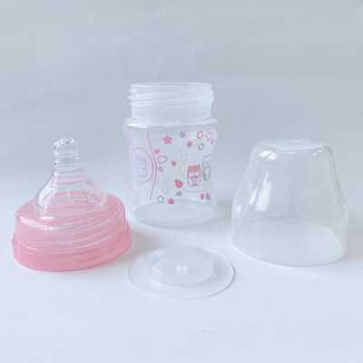 Бутылочка антиколиковая c широким горлышком 120мл. (розовый), арт.402/02, производитель Babyono, ISBN 590-1-43541-101-8№ 8