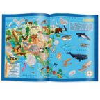 Подарок для любознательных. Животный мир Земли. Атлас с наклейками + Игра-ходилка, производитель ГЕОДОМ , ISBN 460-7-17745-326-2, № 4