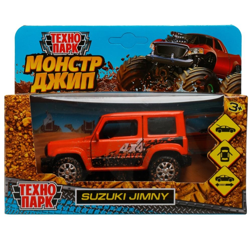 Suzuki Jimni оранжевый, 11,5 см., арт. JIMNY-12MUD-OG, производитель Симбат, ISBN 468-0-10793-723-0, № 1