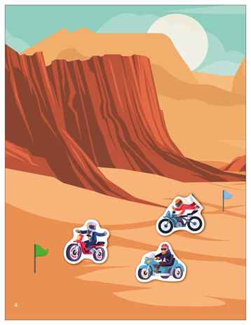 Крутые гонки (Транспорт с наклейками), книга с наклейками, производитель МОЗАИКА kids , ISBN 978-5-43154-638-9№ 5