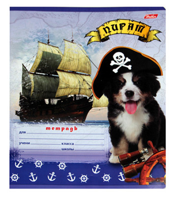 Тетрадь 12л клетка Пираты Hatber арт.12Т5В1, производитель Hatber (Хатбер), ISBN 460-6-78211-233-5, № 1