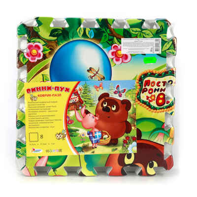 Коврик-пазл. Винни-Пух (8 сегментов), арт. FS-VN, производитель Симбат, ISBN 697-1-00009-884-4№ 2