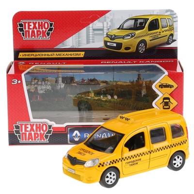 Машина металлическая Технопарк RENAULT KANGOO Такси, арт. 4690590156704, производитель Симбат, ISBN 469-0-59015-670-4 № 7