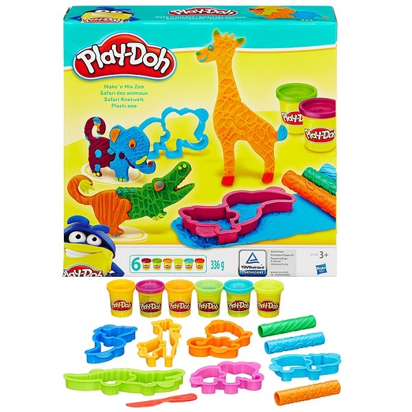 Play-Doh Игровой набор Весёлые сафари, арт. B1168, производитель Hasbro (Хасбро), ISBN 501-0-99486-368-5, № 1