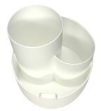 Подставка для канцтоваров, белая, LOREX KIDS, вращающ. 3 отд. 160х105х115 мм, производитель ФАРМ, ISBN 460-2-72317-497-4, № 2