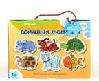 Напольный пазл Домашние любимцы, 12 деталей, производитель STEP puzzle (СТЭП Пазл), ISBN 460-2-82770-109-0, № 1