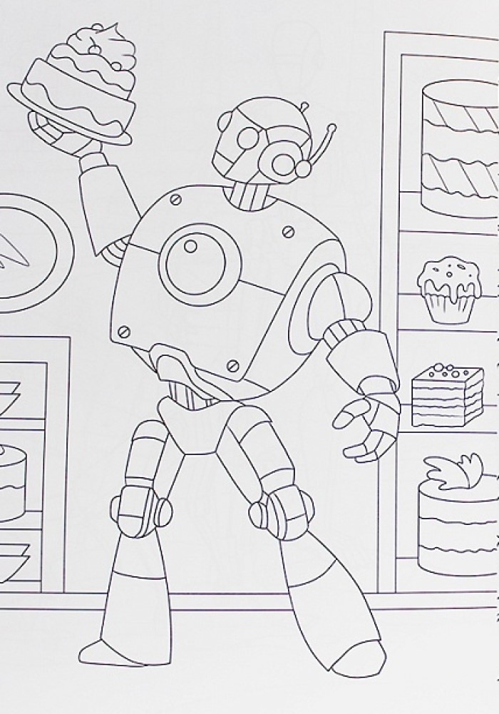 Раскраска с роботом. Супер роботы., производитель Проф-Пресс , ISBN 978-5-37835-144-2, № 2