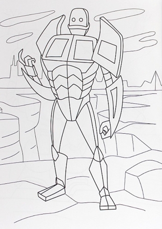 Раскраска с роботом. Удивительные роботы., производитель Проф-Пресс , ISBN 978-5-37835-142-8№ 3