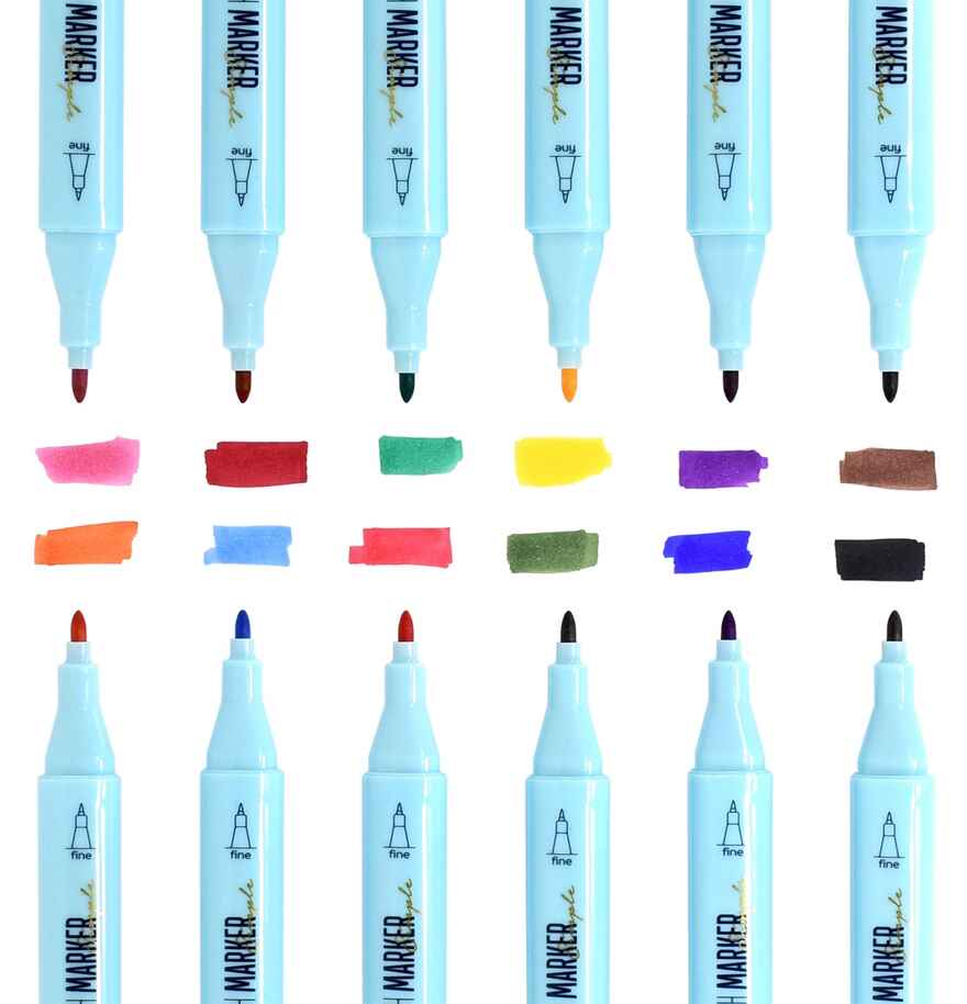 Набор маркеров для скетчинга Lorex base color simple скошенный/пулевидный 12 шт., арт. LXSMBC12-SP, производитель ФАРМ, ISBN 460-2-72314-669-8, № 4