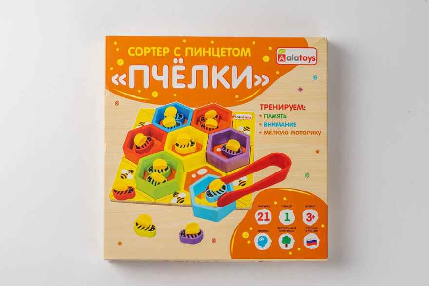 Сортер Пчелки, арт. СОР82, производитель Алатойс, ISBN 466-0-18175-050-5, № 2