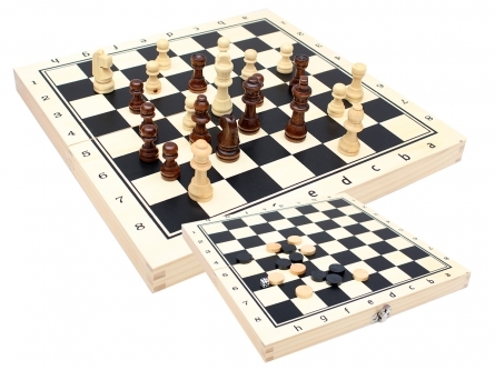 Шахматы деревянные классические (29x29 см). Арт. D31789, производитель Рыжий кот, ISBN 466-5-30672-969-5, № 1