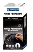 Маркер перманентный Centropen White permanent 1,2 мм белый, пулевидный наконечник, арт .2686/1, производитель ФАРМ, ISBN 859-5-01363-406-6, № 2