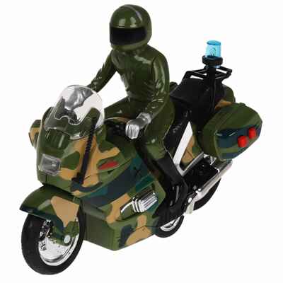Мотоцикл военный 15 см., арт. MOTOFIG-15PLMIL-GN, производитель Симбат, ISBN 461-0-13673-075-5№ 2