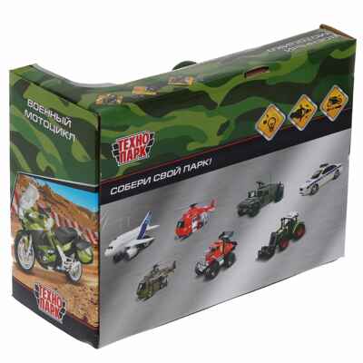 Мотоцикл военный 15 см., арт. MOTOFIG-15PLMIL-GN, производитель Симбат, ISBN 461-0-13673-075-5№ 5